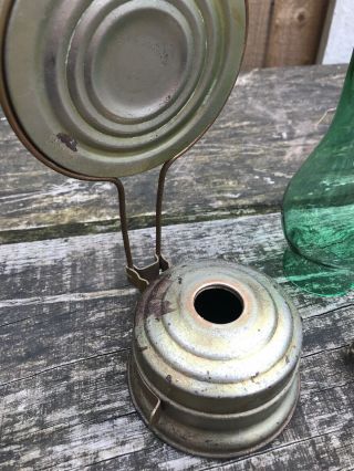 VINTAGE WALL MOUNT OIL LAMP TO RESTORE SUIT SHEPHERDS HUT PARAFFIN BARN FIND 4
