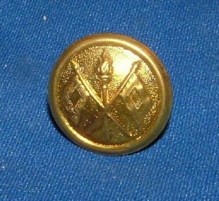 Span - Am Indian Wars 1881 Helmet Side Button 1880 Signal Corps