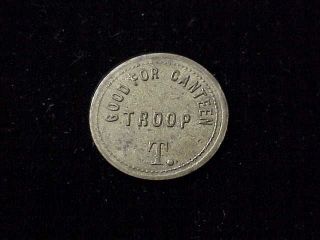 Fort D.  A.  Russell,  Wy Canteen Troop T Unlisted Wyoming Territory Military Token