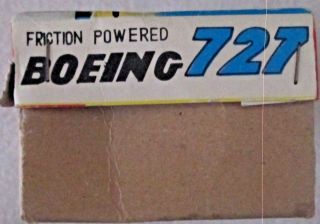 Tin litho TWA Boeing 727 friction powered toy plane choice Japan 6