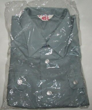 Vintage Postwar East German Nva Ddr Uniform Jackshirt Unissued Sz45l