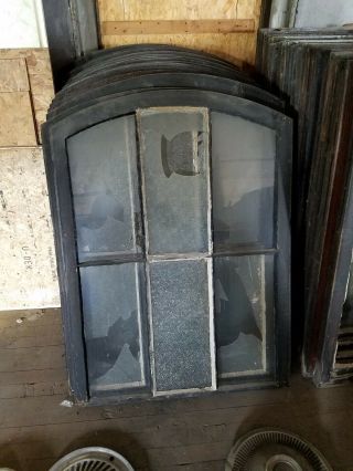 Arched Vintage Sash Antique Wood Window Frame Art Decoration Salvaged Rustic Ar 4