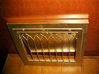 Antique Vintage Arts&Crafts Gothic Arch Wall Perimeter Register Vent Grate Grill 4