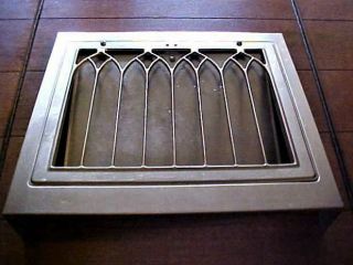 Antique Vintage Arts&Crafts Gothic Arch Wall Perimeter Register Vent Grate Grill 5