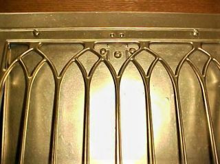 Antique Vintage Arts&Crafts Gothic Arch Wall Perimeter Register Vent Grate Grill 6