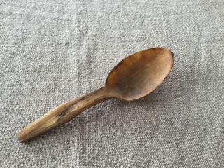 Old Norwegian Spoon Made Of Bone
