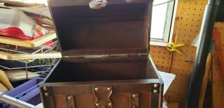 Leather & Wooden carry Box or Planter 4