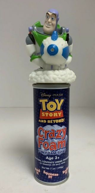 Vintage Toy Story Buzz Lightyear Crazy Foam Can