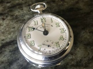 Vintage Hoffritz Alarm Pocket Watch Swiss Made Brevet 227383
