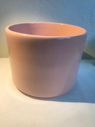 Gainey Ceramics La Verne,  Ca.  Vintage Pink Planter Mid - Century Modern Pottery
