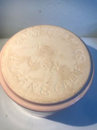 Gainey Ceramics LA Verne,  Ca.  Vintage pink planter mid - century modern pottery 3