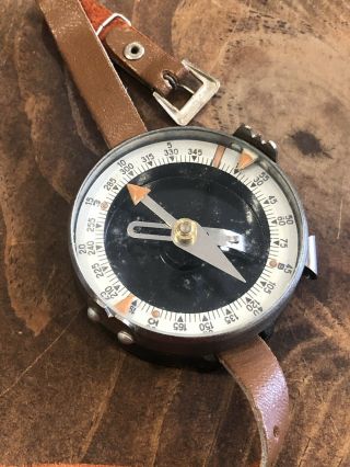 Vintage Wrist Army Military Compass Adrianov Soviet Ussr