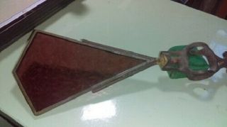 Antique Lightning Rod Arrow Glass Tail 40 2