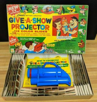 Give A Show Projector The Flintstones Kenner 1963 Hanna - Barbera Vintage
