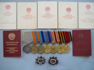 Russian Medal & Orders & Documents.  Order Patriotic War.