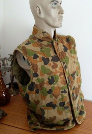 Vintage Camouflage Australian Army S/less Vest Size Xl
