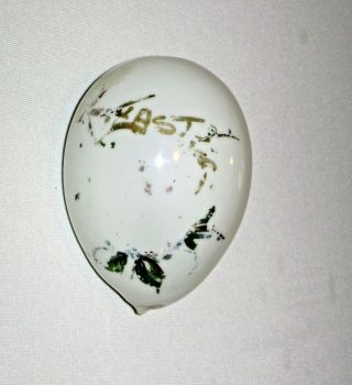 Antique Victorian Era Milk Glass Easter Egg Ostrich Size