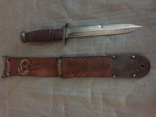 Ww2 Wwii Us M6 L&c Fja 1943 Dated Sheath & Us R.  C.  Co 1943 M3 Knife