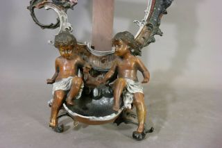 Vintage ART NOUVEAU Style WINGED PUTTI Cupid ANGEL Figural BOUDOIR Dresser FRAME 3