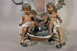 Vintage ART NOUVEAU Style WINGED PUTTI Cupid ANGEL Figural BOUDOIR Dresser FRAME 4