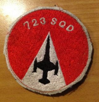 F - 104 Starfighter Rdaf Royal Danish Airforce 723 Sqd Patch On Velcr0