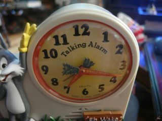 Vintage Bugs Bunny Talking Alarm Clock 1974 5