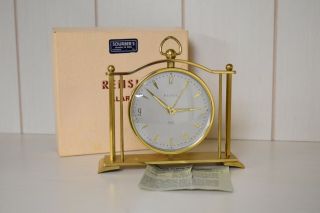 Vintage Rensie Clock Style 1508 Camden 1 Jewel,  West Germany