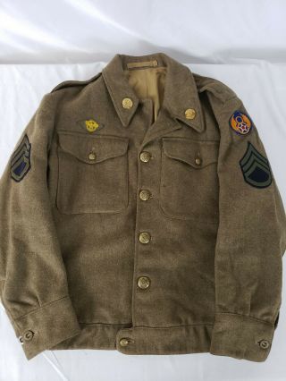 8th Air Force Eto Jacket Wwii Modified Buttons Ww2 Rare