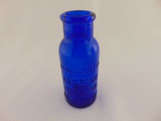 Vintage Cobalt Bottle - Bromo - Seltzer Circa 1930s - Vintage Medicine 3