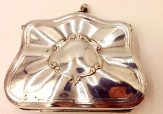 Art Nouveau Silver Plated Purse