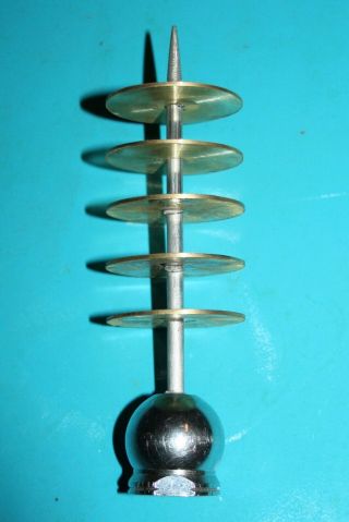 Retro Mid Century Modern Lamp Finial Atomic Age 5 Fin