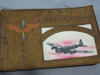 Wwii Us Air Corps Chinese American At Ledo Road In Orient Photo Album Painted A2