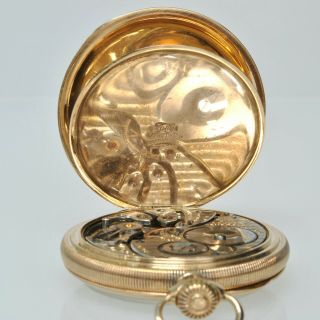 South Bend 217 16 Size 17 Jewels Open Face Pocket Watch 20 Years Fahys Case 4