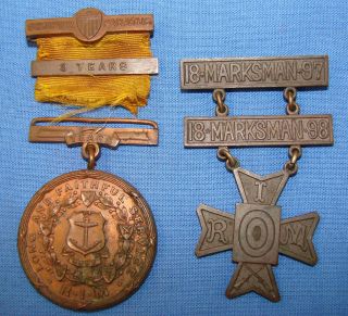Named Rhode Island Militia Medal Grouping From 1888 With Tiffany & Co.