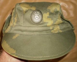 Soviet Union Ussr Russian Officer Camouflage Camo Summer Cap Hat