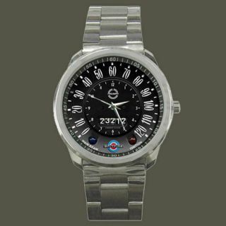 RARE Triumph - Spitfire - Classic - Car - Speedometer - Mens - Sport Metal Watch 2