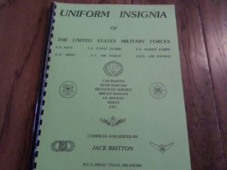 U.  S Military Uniform Insignia Reference Book Badges Rank And Wings