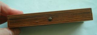 Antique Medical Instrument Fleam Blood letting Tool in Walnut inlayed box 5