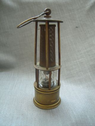 Vintage Brass Miners Lamp - Small Size N2
