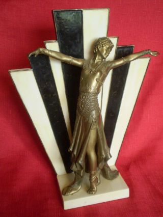 Stunning Art Deco Dancing Girl Figure By Past Times