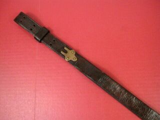 Indian War Us Army Model 1873 Springfield Trapdoor Leather Rifle Sling 4th Pat 1