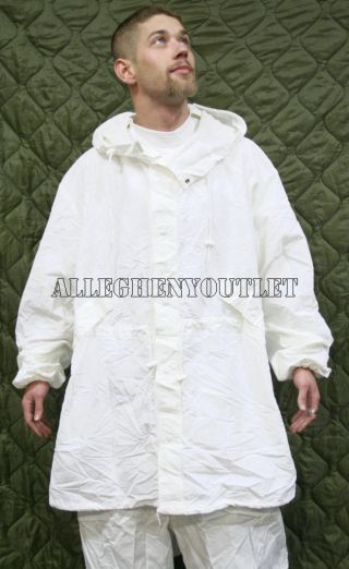 Us Military Snow Camouflage White Camo Winter Parka Jacket Coat X - Large Exc