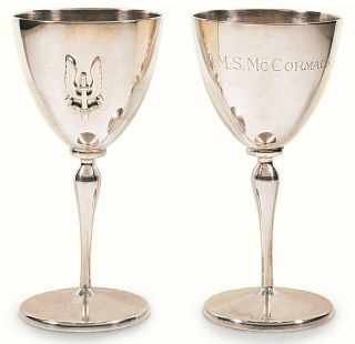 Rhodesian Special Air Service Officers Silver Goblets D.  M.  S.  Mccormack (rhodesia)