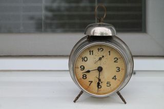 Vintage Old German Made Umf Pocket Alarm Clock Hamburg Amerikanische