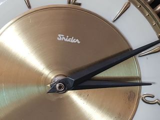 Vintage Mid Century Modern Sunburst by Snider Starburst Spike Clock Eames era 3