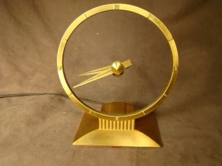 Vintage Art Deco Jefferson Golden Hour Mystery Electric Clock