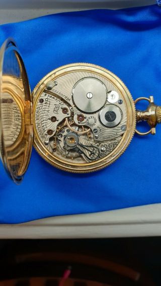 South bend pocket watch 17 jewels Adjusted perfectly.  Gold case. 3