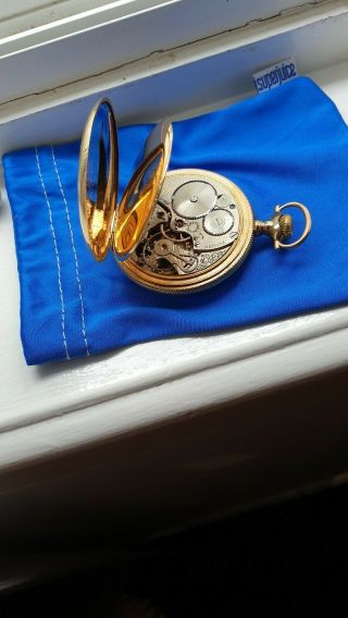 South bend pocket watch 17 jewels Adjusted perfectly.  Gold case. 5