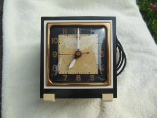 Vintage Telechron Model 7f65 " Deputy " Electric Alarm Clock 1935 - 1937