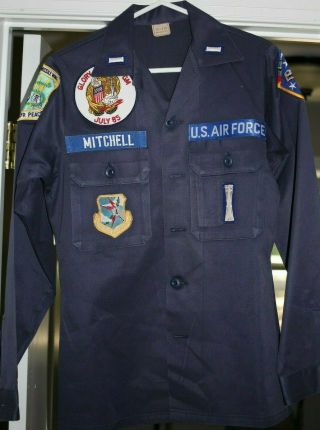 Usaf Us Air Force 91st Strategic Missile Wing Combat Crew Uniform Shirt W Patch